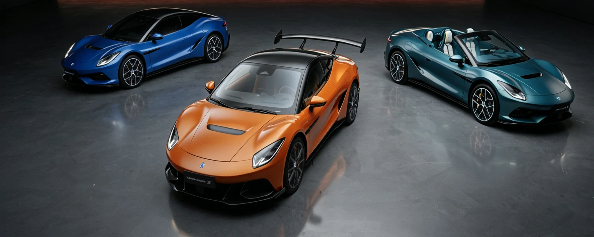Las tres versiones del DENZA Z: Coupé, Spider y Racing
